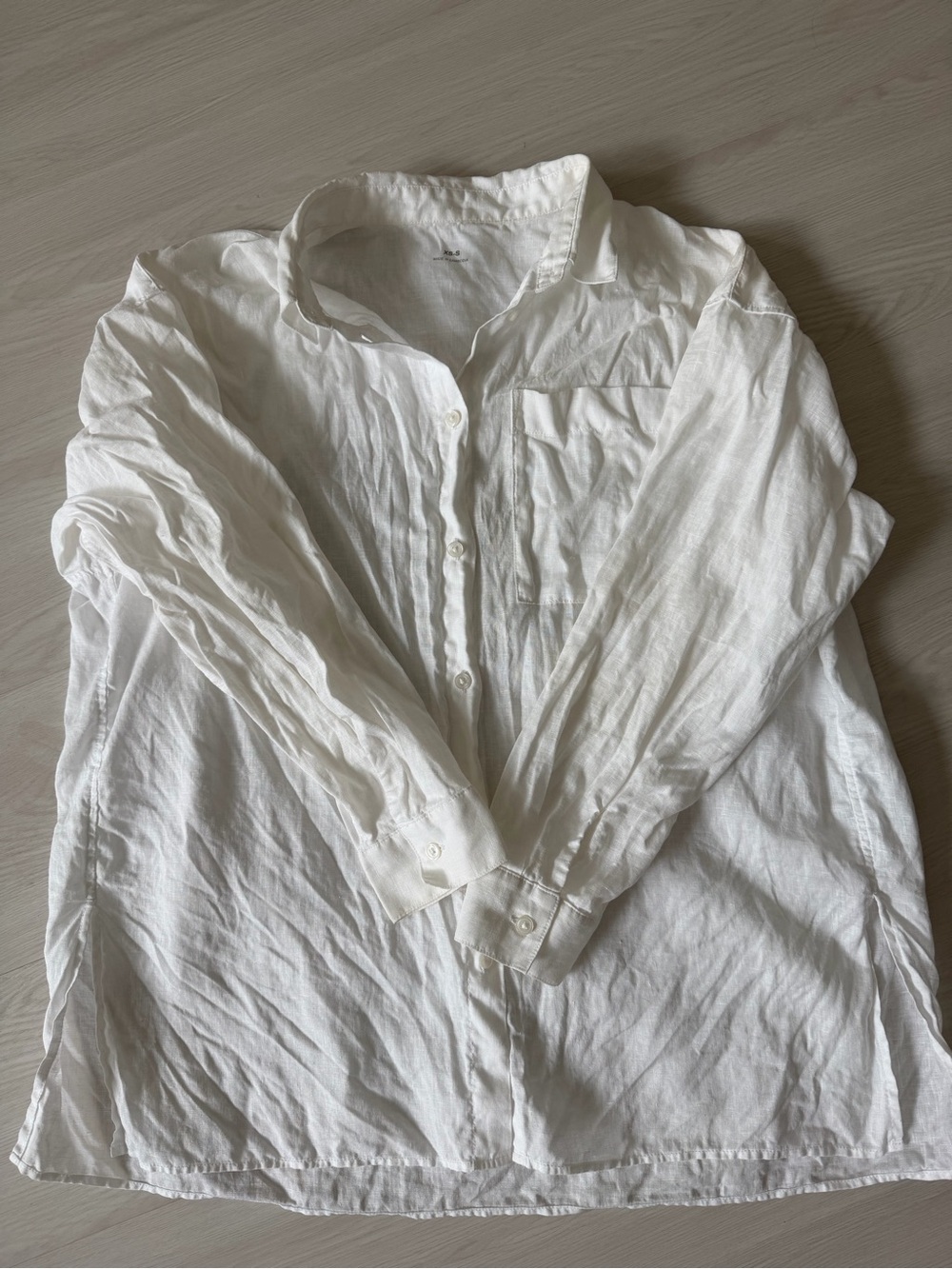Muji French Linen Wide Shirt